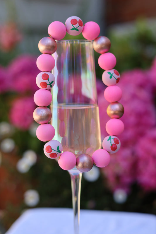 Bakewell spritz cherry dog collar necklace