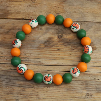 Pumpkin patch autumn necklace collar
