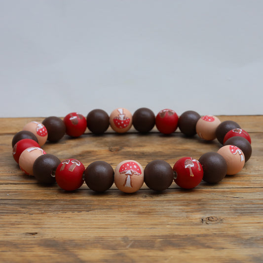 Mushrooms autumn necklace collar