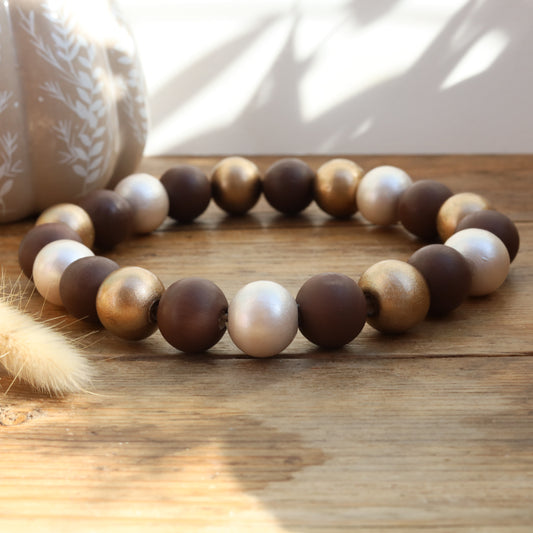 Bronzed fall autumn necklace collar