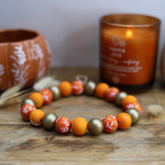 Fields of gold autumn dog collar necklace